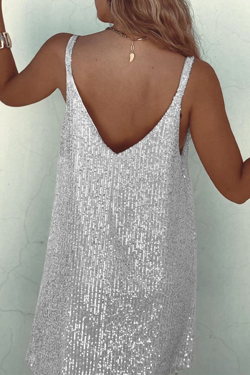 Abigail - Vestito da Club con Paillettes Scintillanti