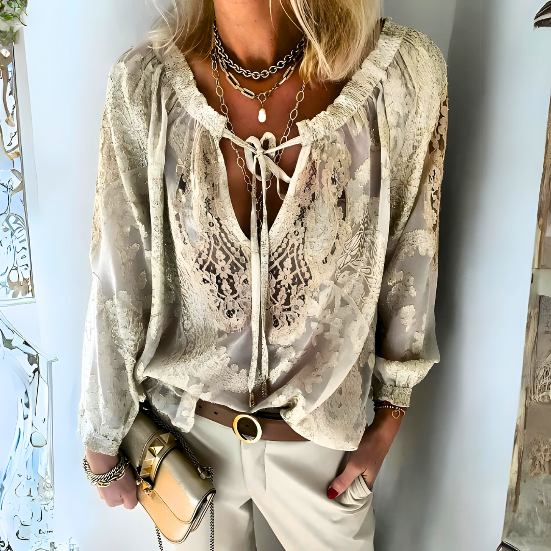 Isabel - Blusa Boho Donna all’Uncinetto