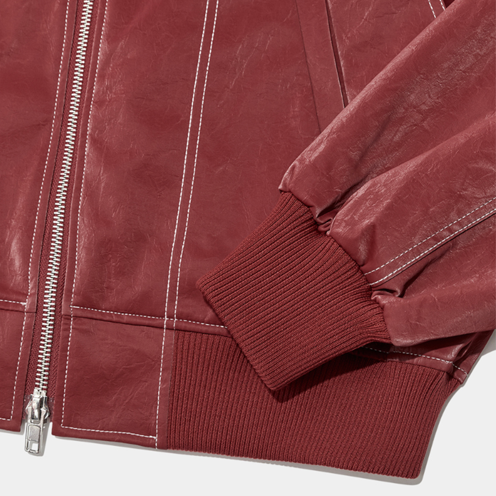 Amari - Chaqueta de cuero oversize