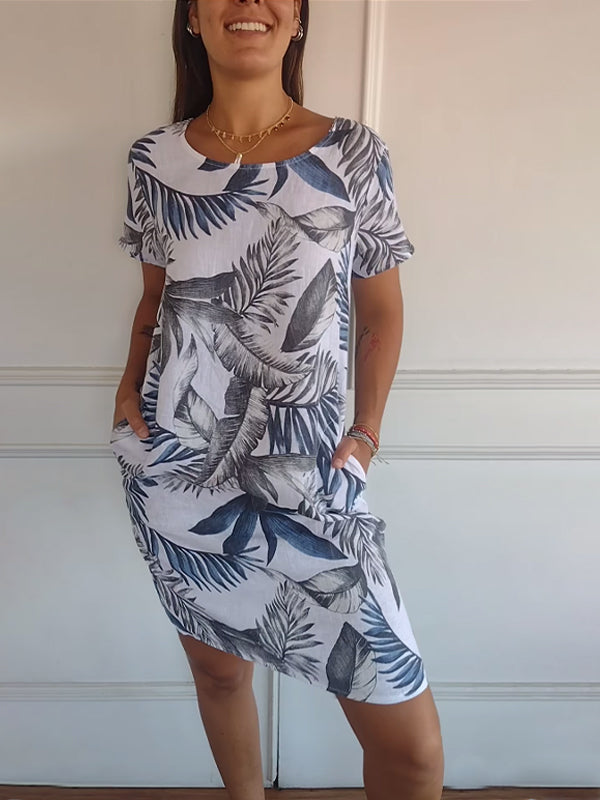 Havana - Vestido de verano estampado de corte relajado