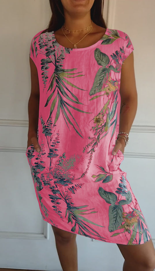 Havana - Vestido de verano estampado de corte relajado