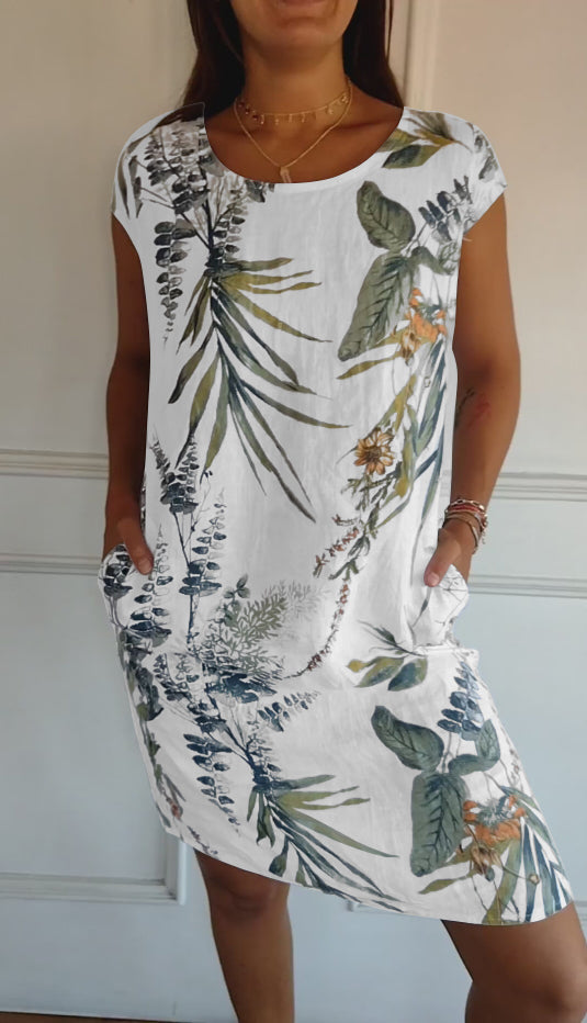Havana - Vestido de verano estampado de corte relajado