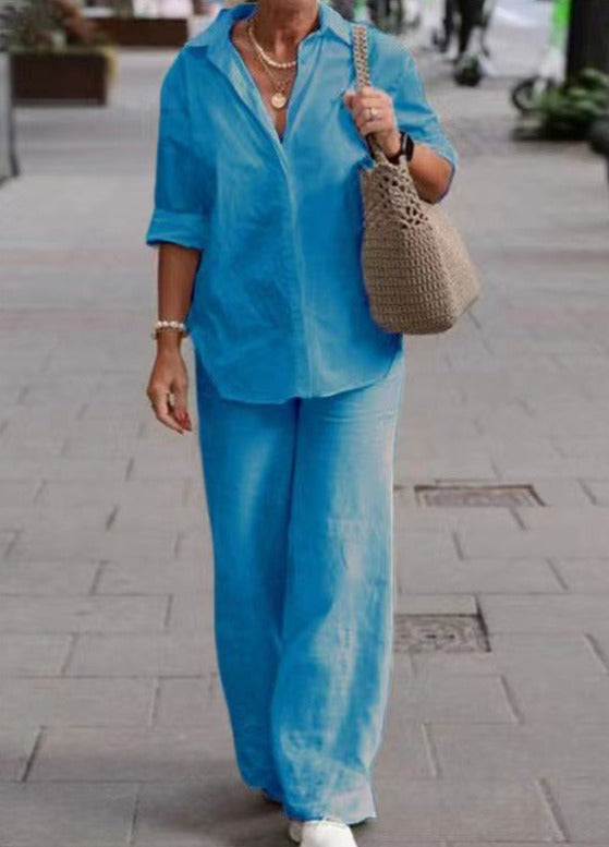 Mira - Completo Relax in Lino da Donna (Disponibile in Taglie Forti)