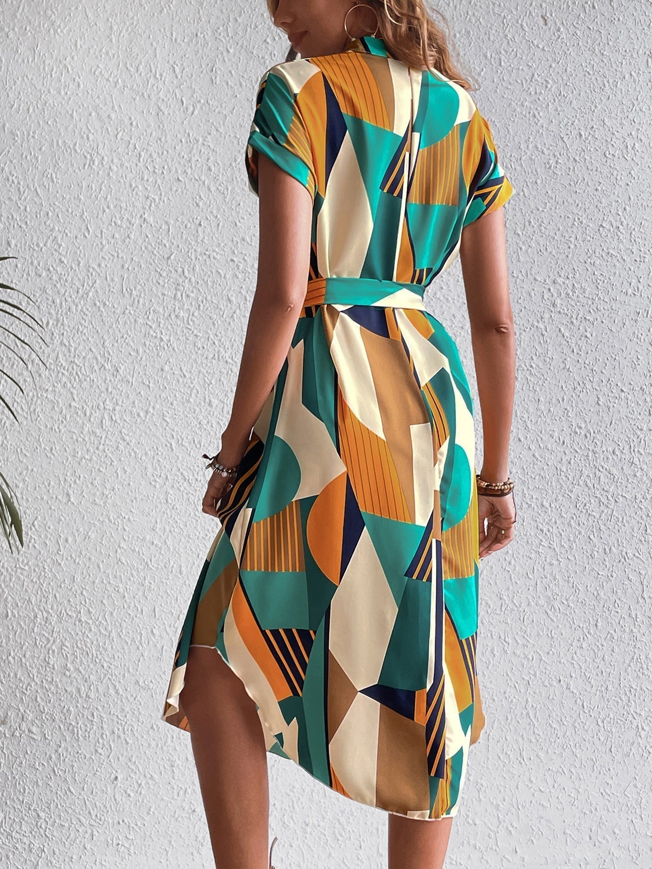 Robyn - Vestito Glam Geometrico Elegante