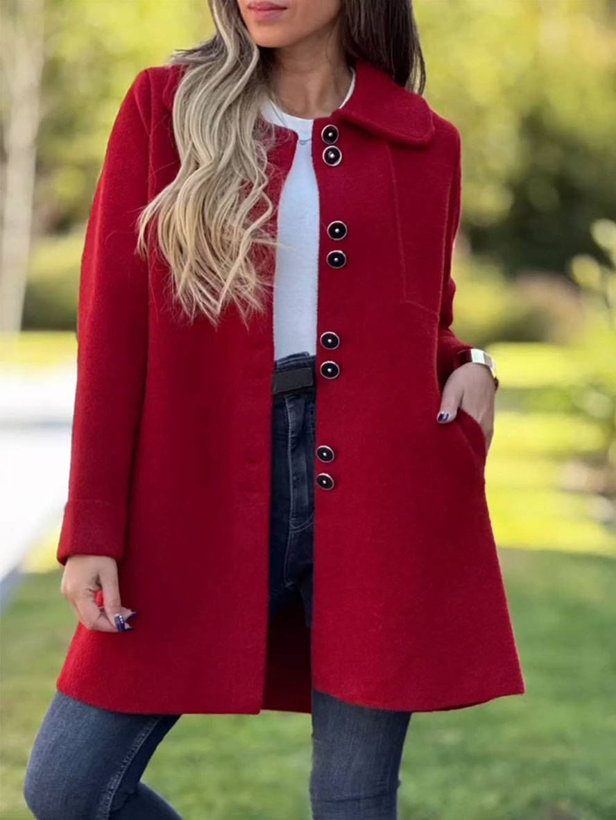 Freya - Elegante cappotto invernale a linea ad A