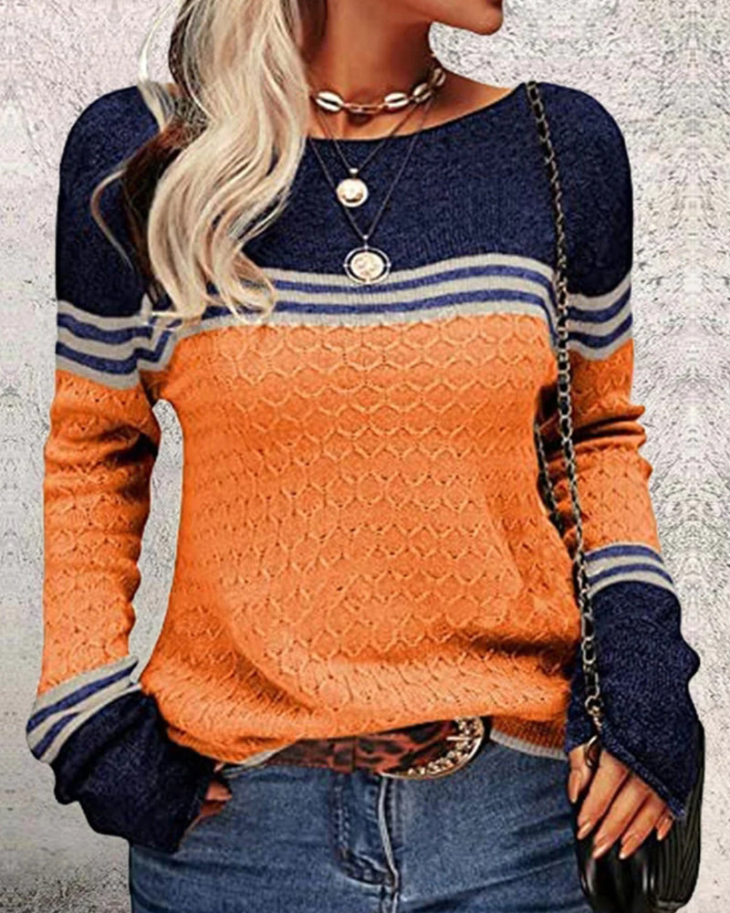 Calista - Maglione Arancione Elegante Stile Moderno per l'Inverno