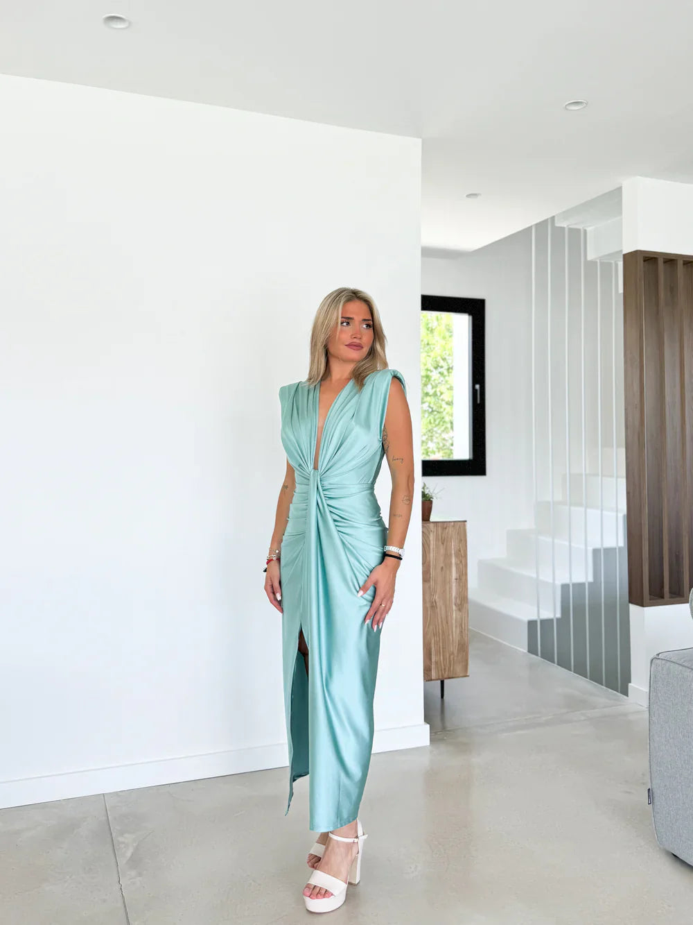 Paloma - Elegantní plisované maxi šaty