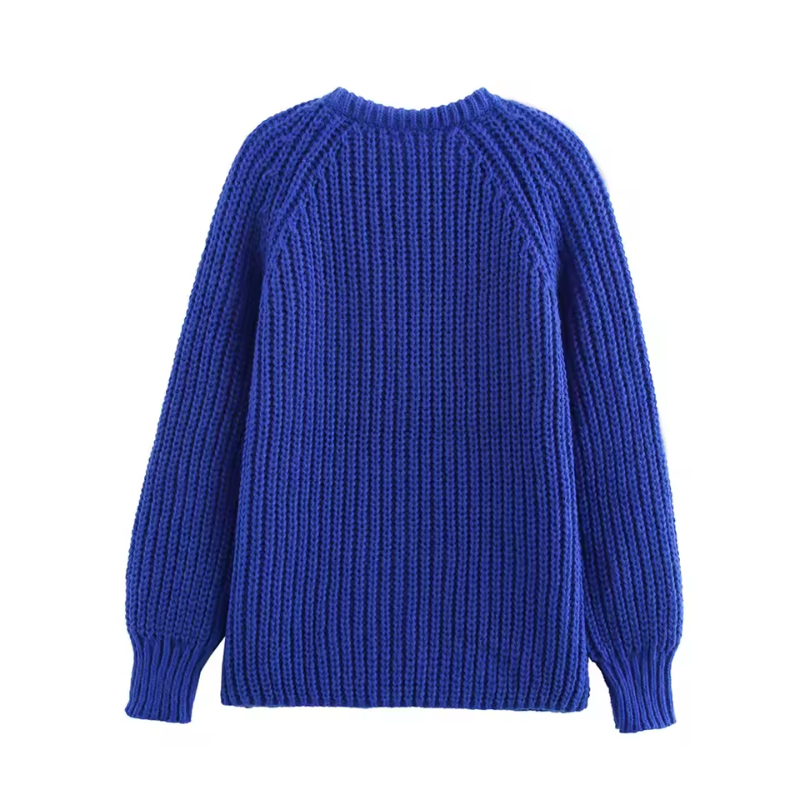 Kendal - Cardigan in maglia blu per uno stile senza sforzo
