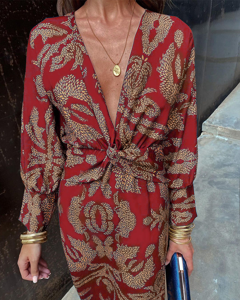Arielle - Boho luxusní zavinovací šaty ležérní elegantní mix