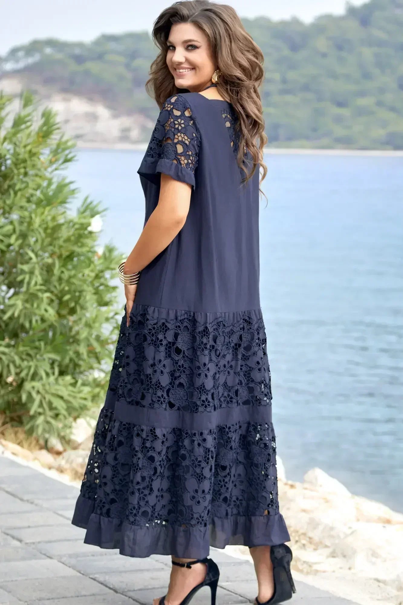 Delilah - Vestito che Copre la Pancia (Disponibile in Taglie Forti)