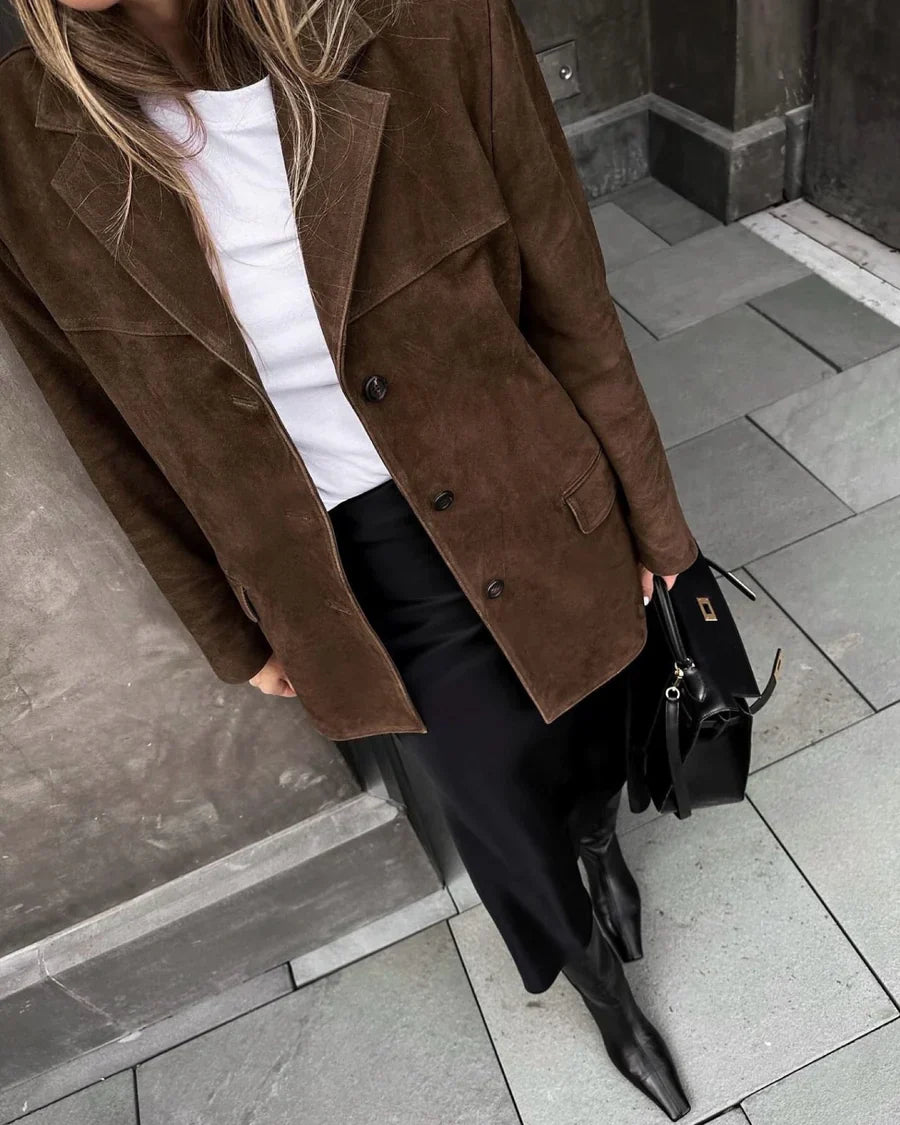 Tessa - Cappotto Oversize Stile Classico (Disponibile in Taglie Forti)