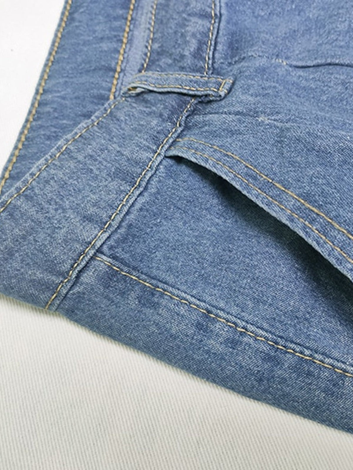 Phoebe - Jeans in denim a vita alta e gamba larga