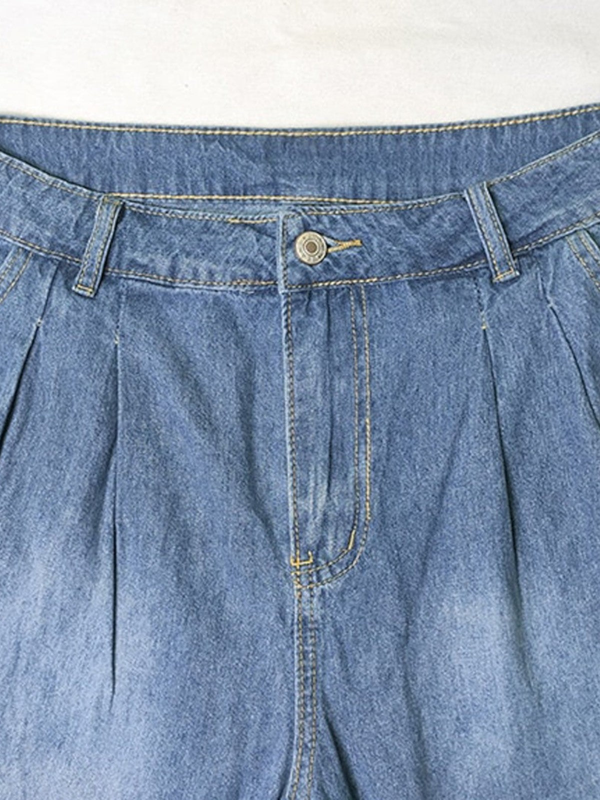 Phoebe - Jeans in denim a vita alta e gamba larga