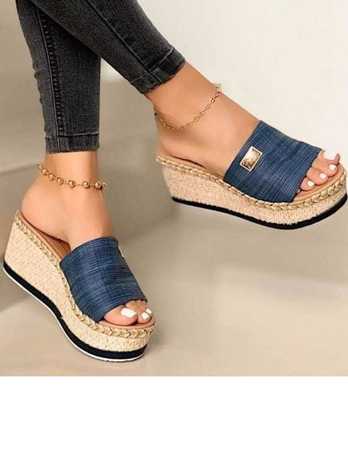 Arabella - Sandali estivi con zeppa e punta aperta