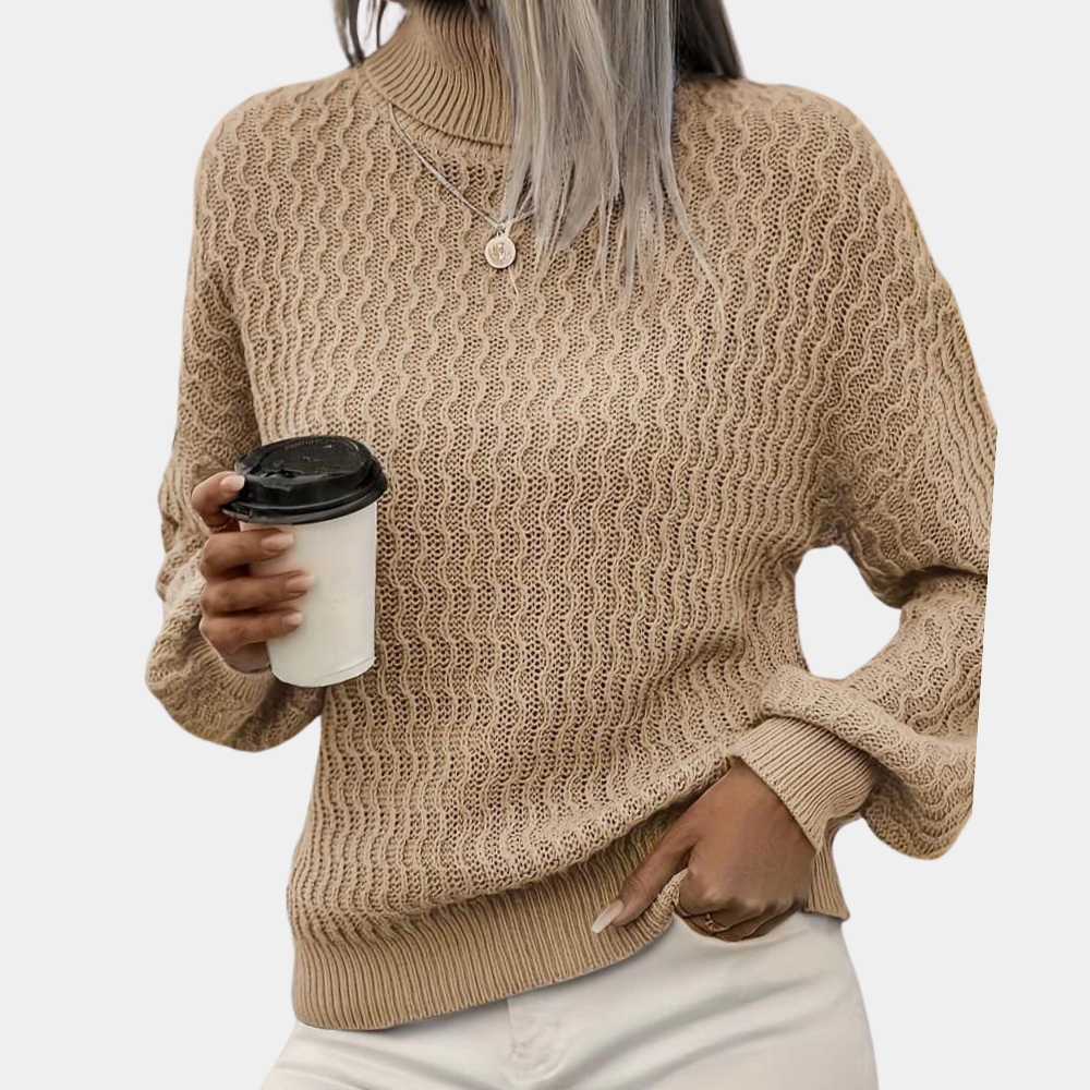 Clementine - Maglione a onde con design testurizzato chic