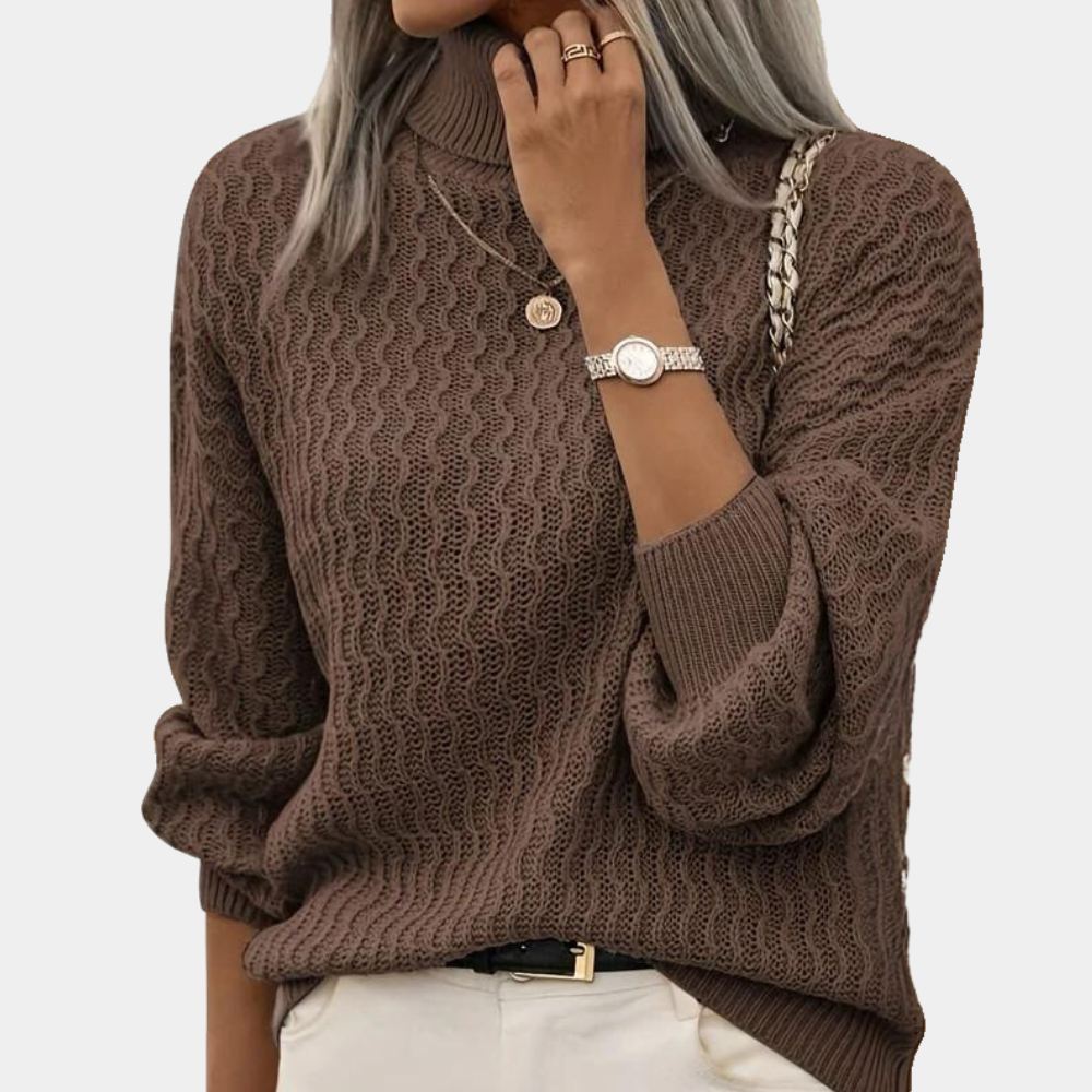 Clementine - Maglione a onde con design testurizzato chic