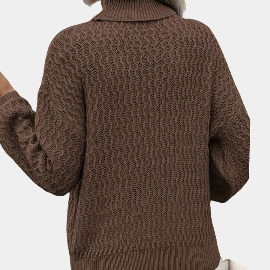 Clementine - Maglione a onde con design testurizzato chic