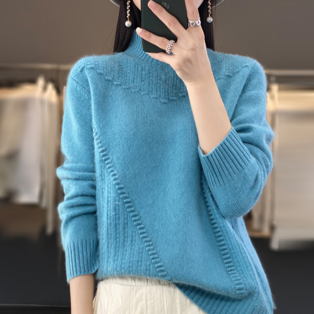 Syra - Maglione Morbido a Maglia con Punto Diagonale