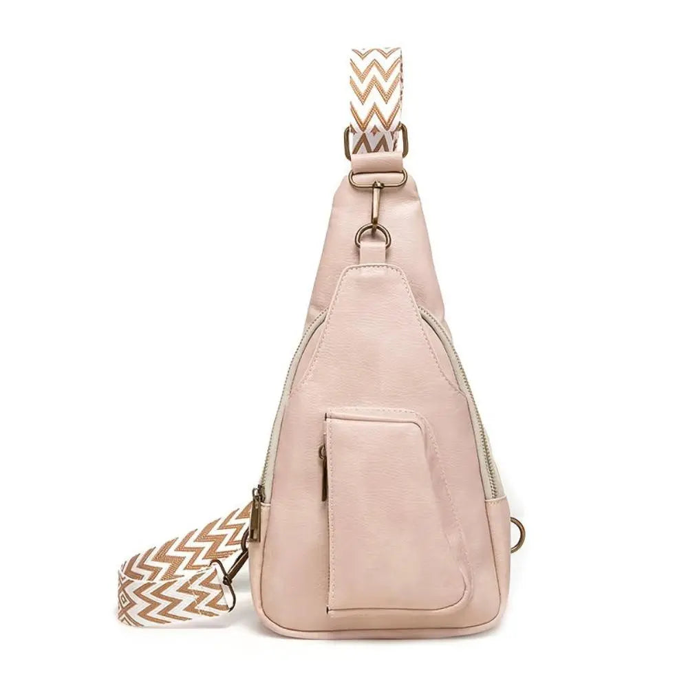 Mackenzie - Borsa a tracolla vintage con cinturino geometrico