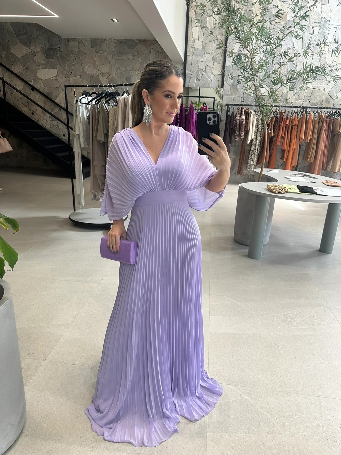 Maddy - Abito Maxi Plissettato Vivace