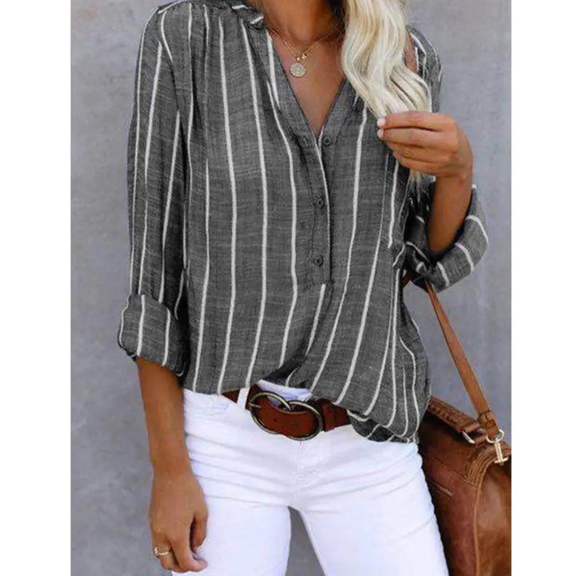 Karissa - Blouse décontractée rayée