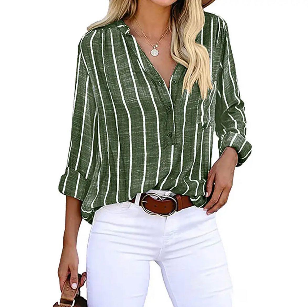Karissa - Blouse décontractée rayée