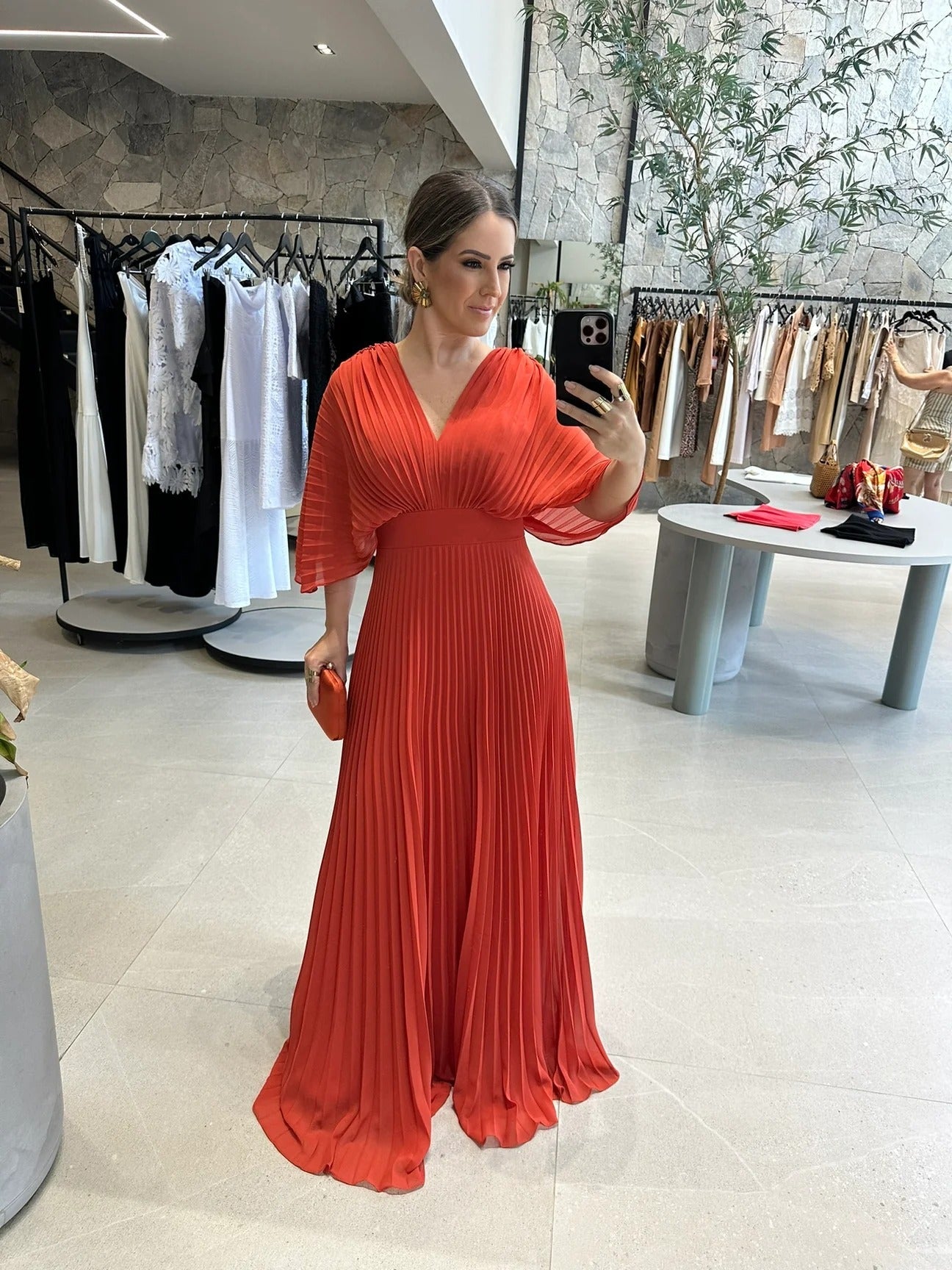 Maddy - Abito Maxi Plissettato Vivace