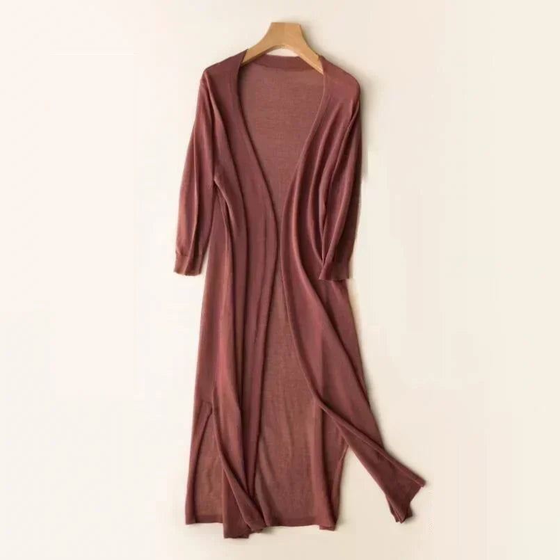 Rosaline - Cardigan lungo leggero