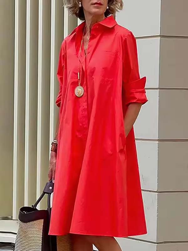 Clio - Robe chemise décontractée pour un style casual et polyvalent