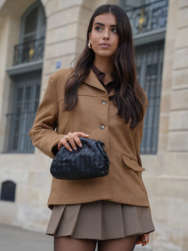 Rhea - Mini Borsa Intrecciata in Pelle Vegana