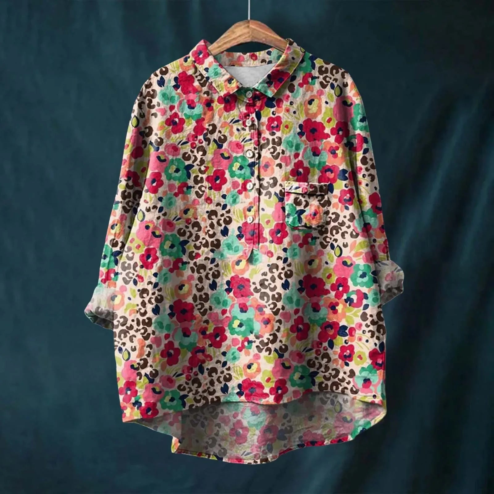 Ocean - Camicia a bottoni con motivo floreale