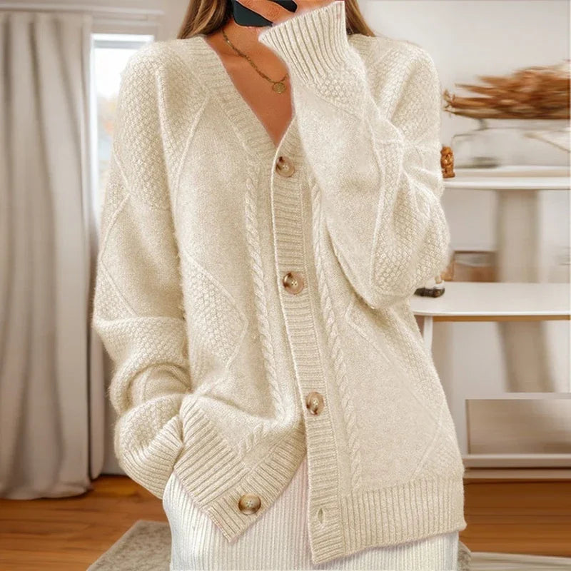 Piper - Cardigan in maglia con bottoni
