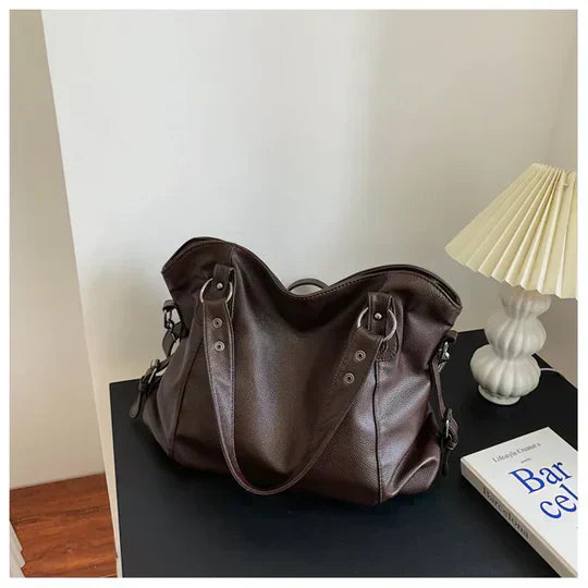 Eleanor - Grande Borsa a Mano Strutturata in Pelle