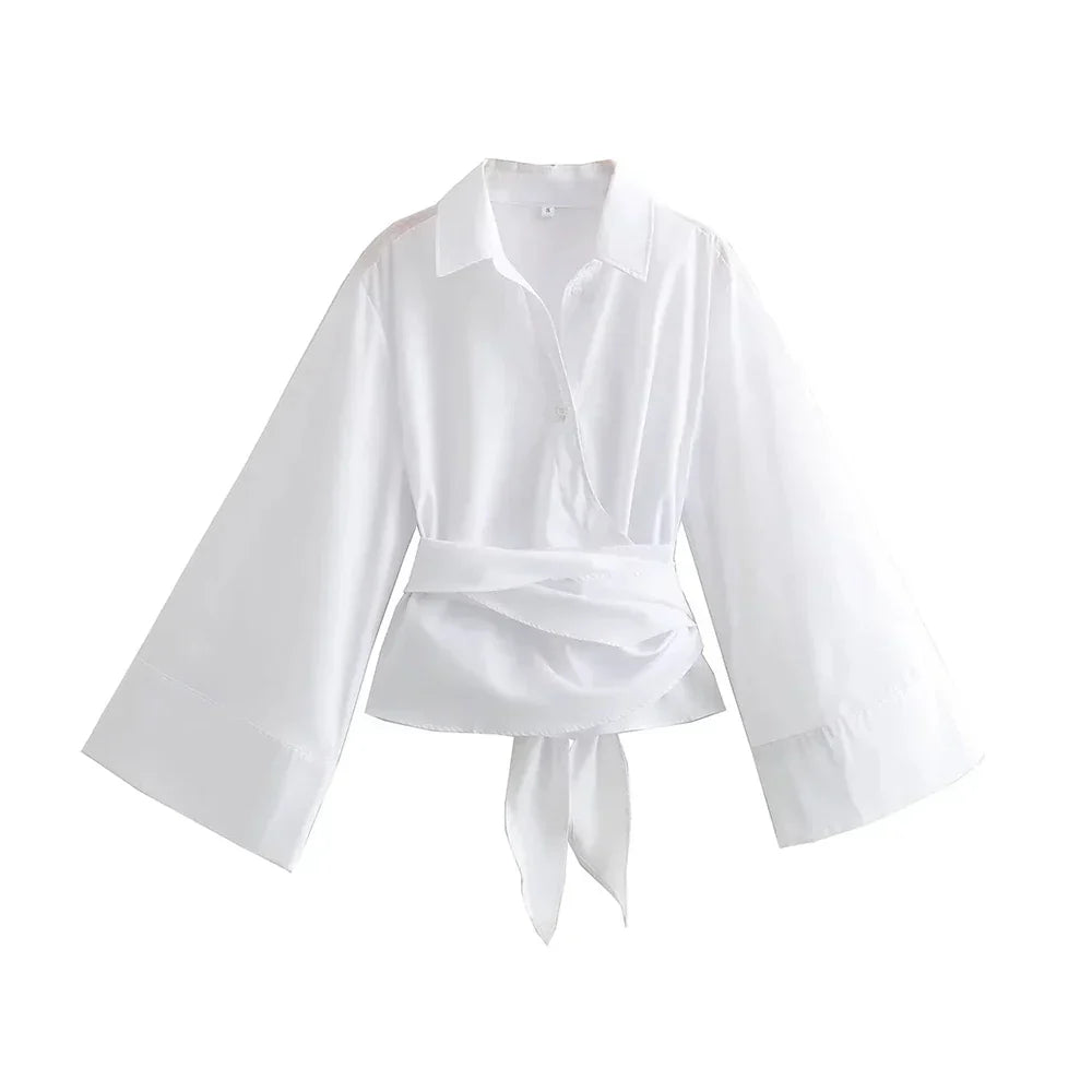 Casey - Blusa Kimono a Maniche Lunghe