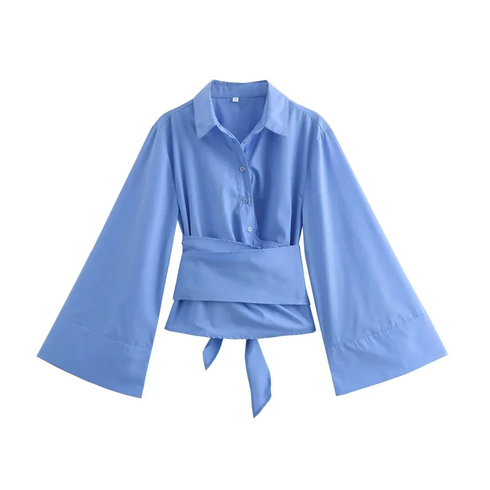 Casey - Blusa Kimono a Maniche Lunghe