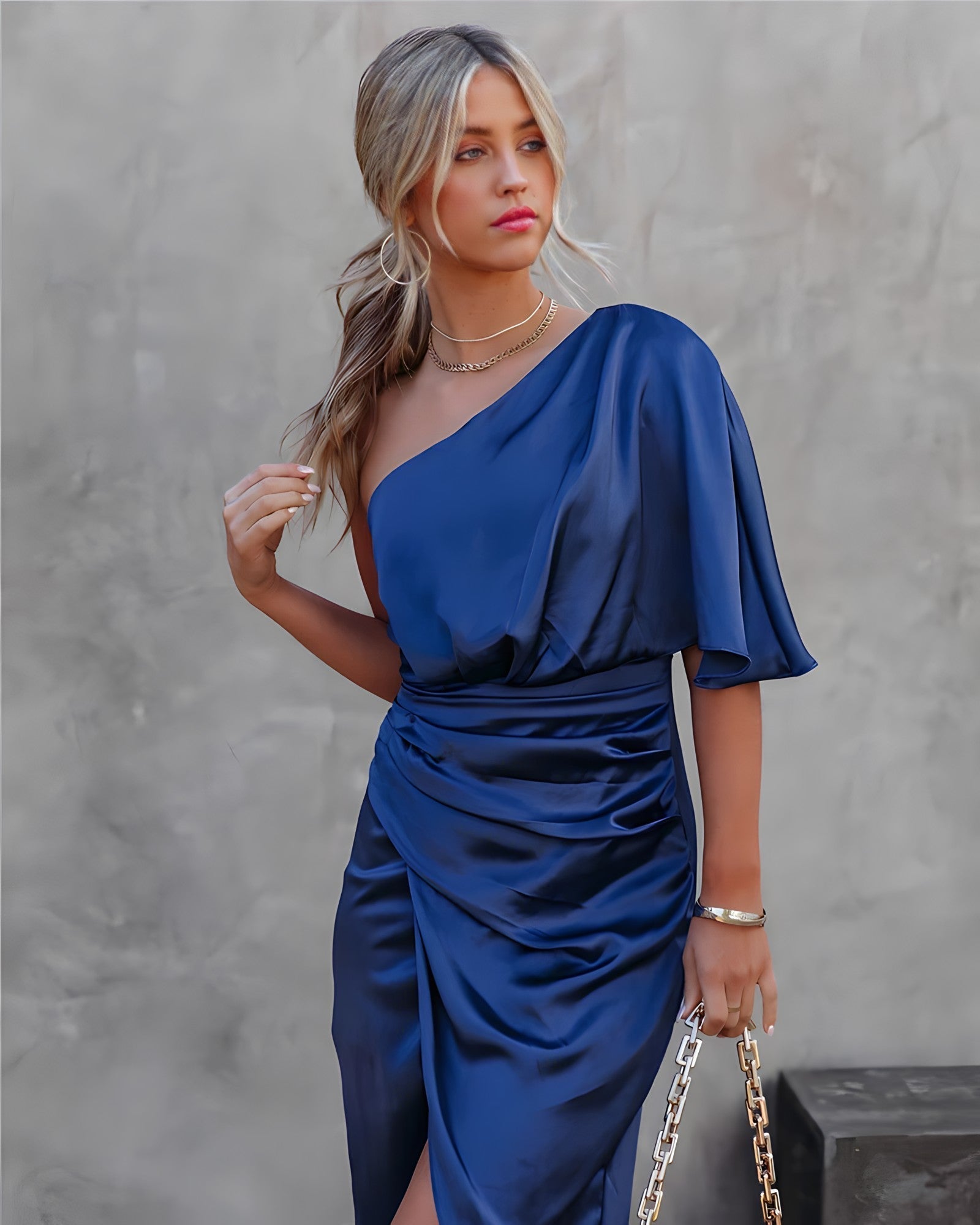 Celeste - Robe cocktail en soie