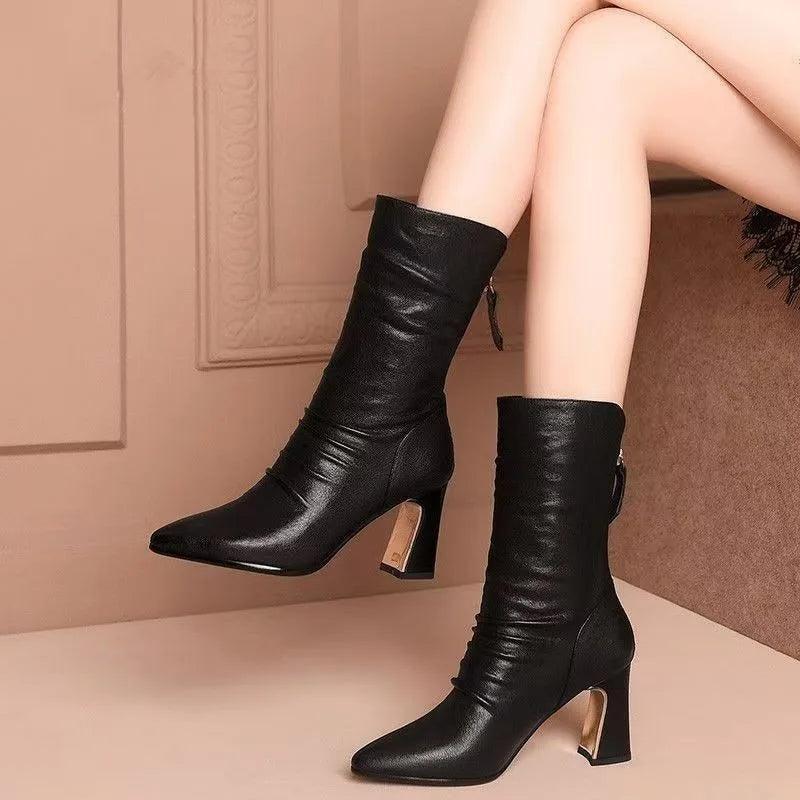 Jasmine - Botines con Tacón Elegantes