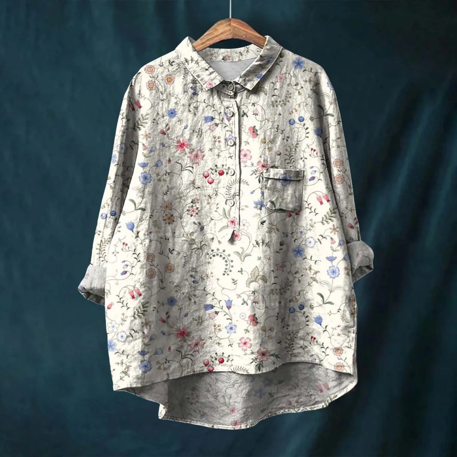 Ocean - Camicia a bottoni con motivo floreale