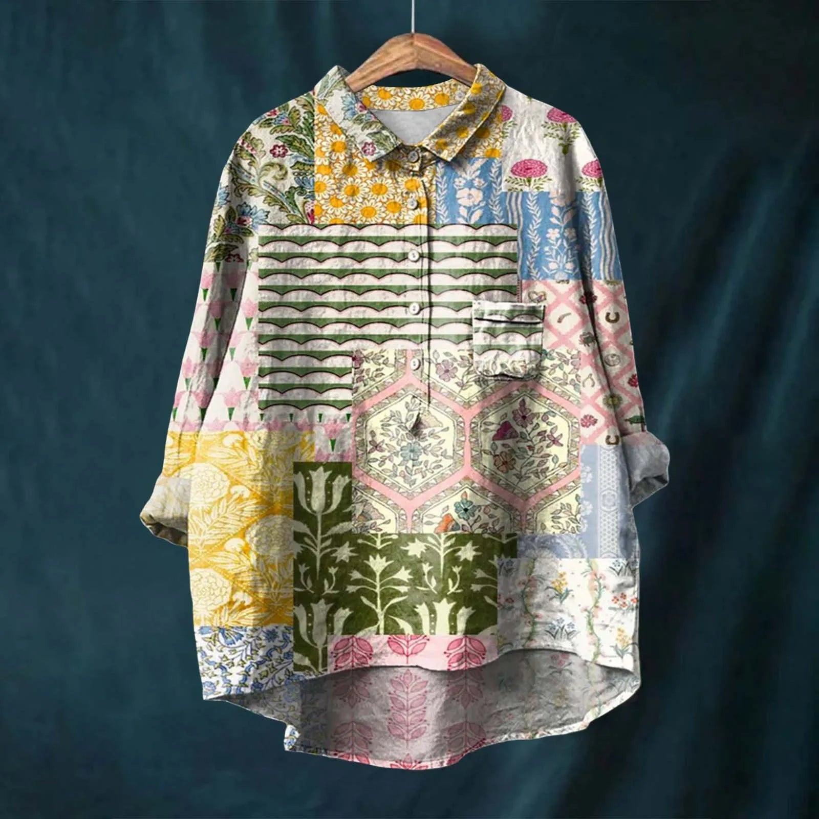 Ocean - Camicia a bottoni con motivo floreale