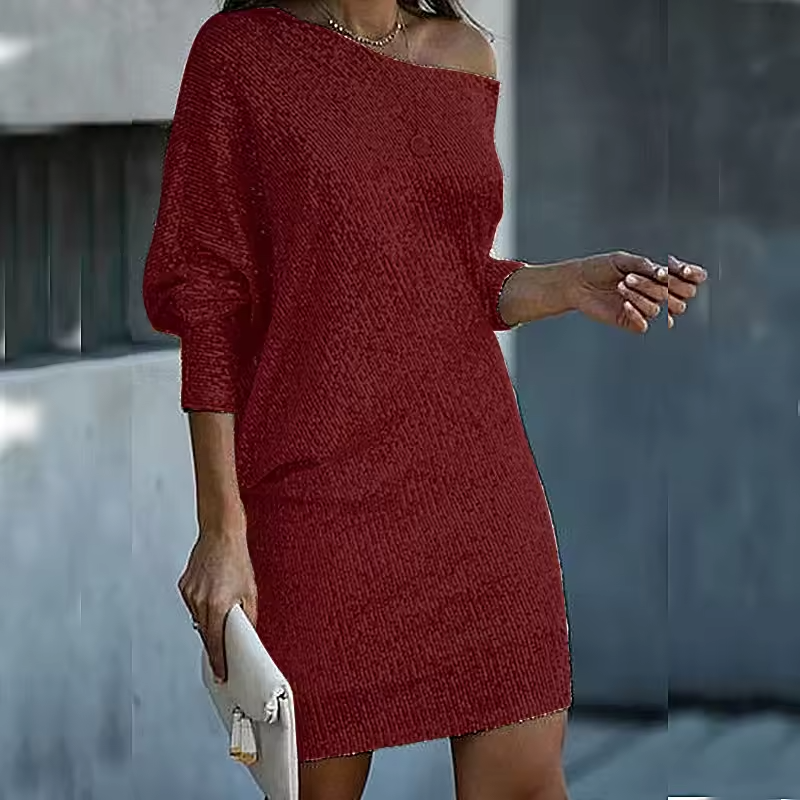 Claire - Robe de fête élégante et scintillante pour l'automne et l'hiver femme