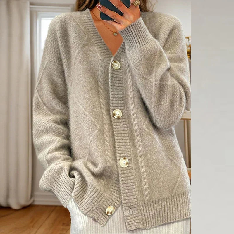 Piper - Cardigan in maglia con bottoni