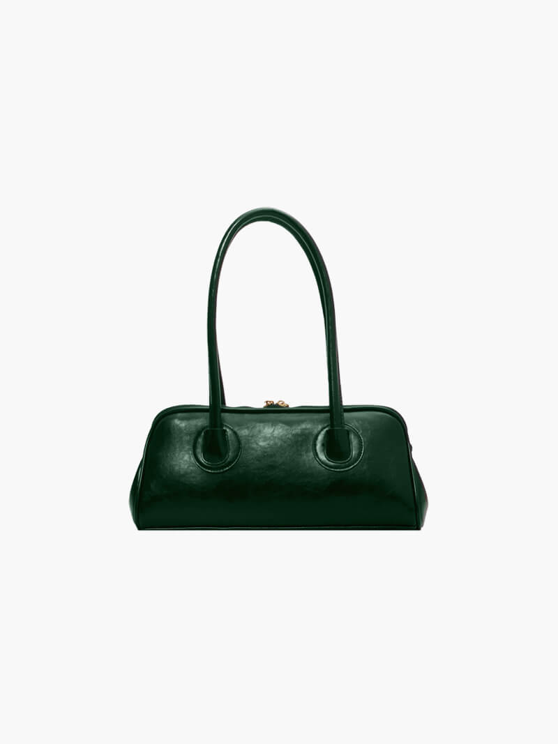 Lila - Bolso de hombro de cuero sintético con encanto vintage