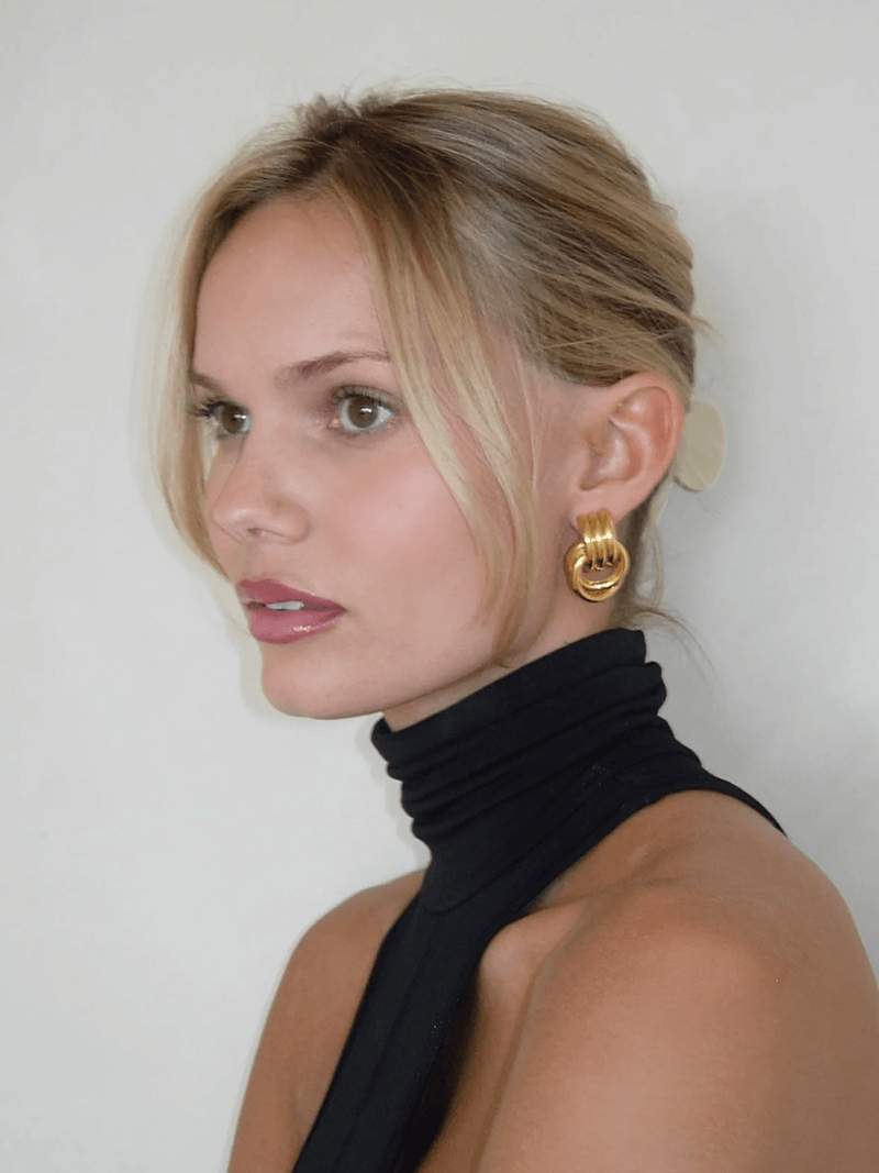 Florence - Pendientes con Nudo Elegancia Diaria