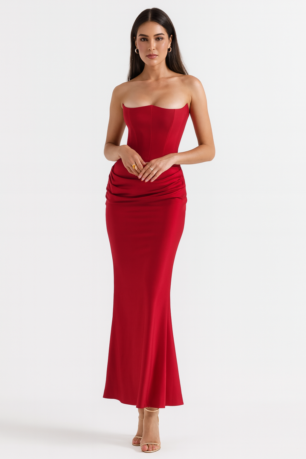 Vera - Vestido largo elegante sin tirantes