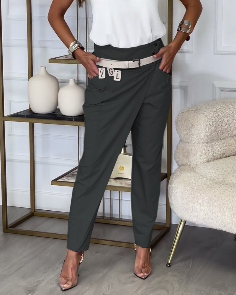 Bree - Pantaloni Patchwork con Cintura