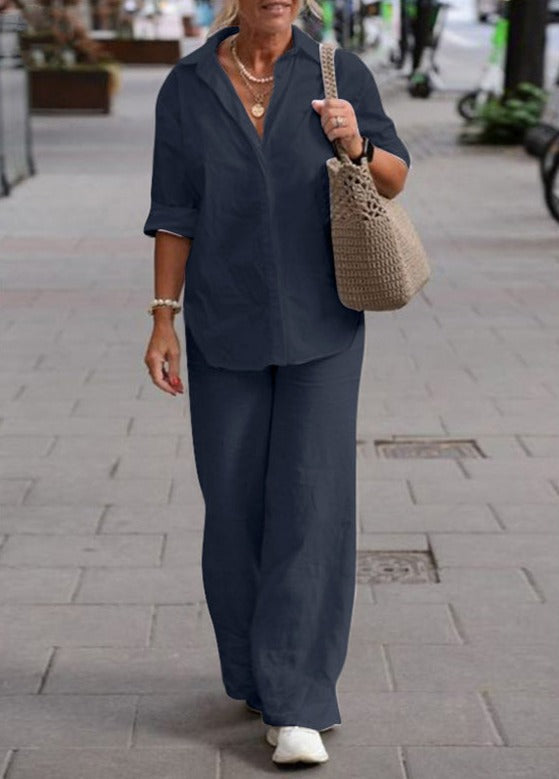 Mira - Completo Relax in Lino da Donna (Disponibile in Taglie Forti)