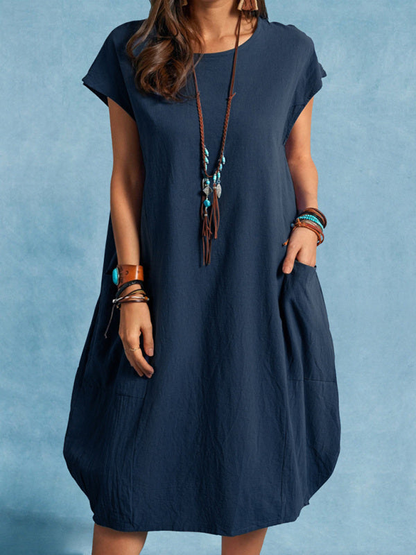 Talia - Abito Casual Largo con Tasche