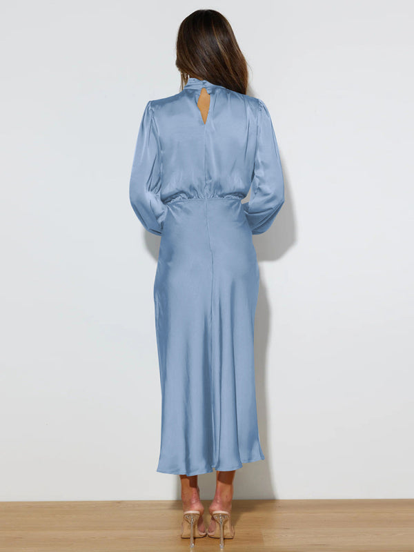 Jocelyn - High Neck Maxi Dress with Long Sleeves