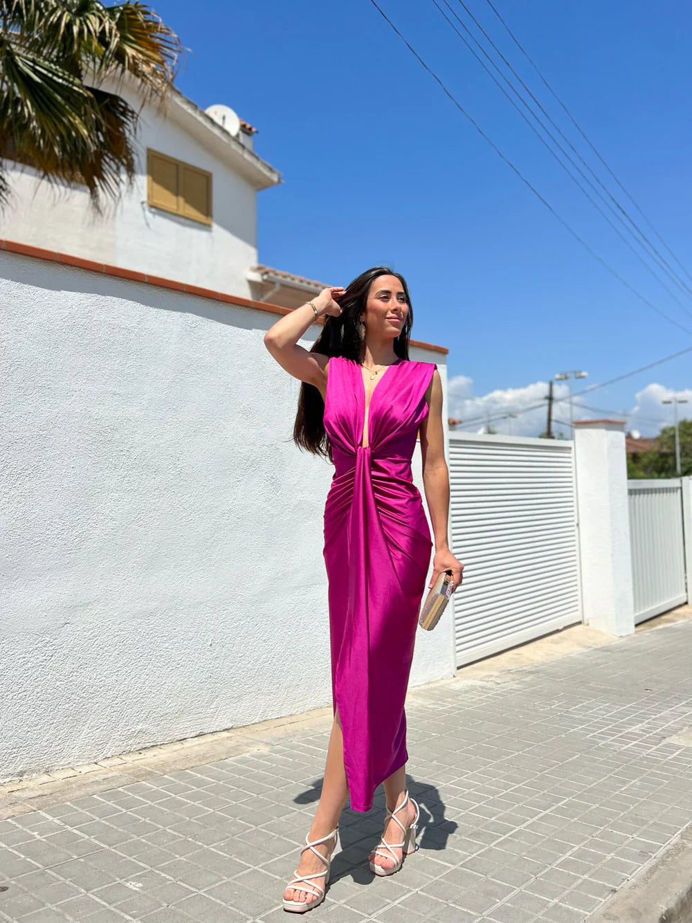 Paloma - Elegantní plisované maxi šaty