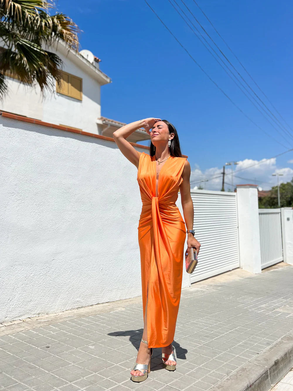 Paloma - Elegantní plisované maxi šaty